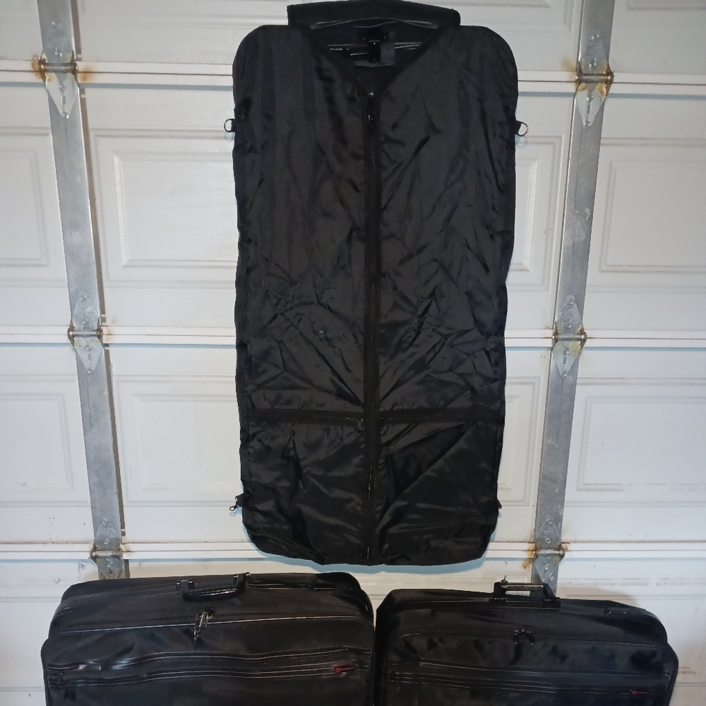 80's Vintage Givenchy 2 Suitcases and Givenchy Suit Cover